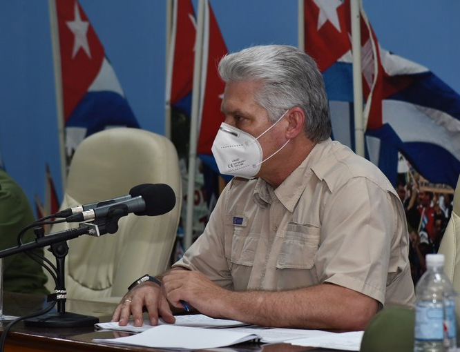 Presidente Díaz-Canel destaca avances de candidatos cubanos antiCovid-19 Presidente Díaz-Canel destaca avances de candidatos cubanos antiCovid-19