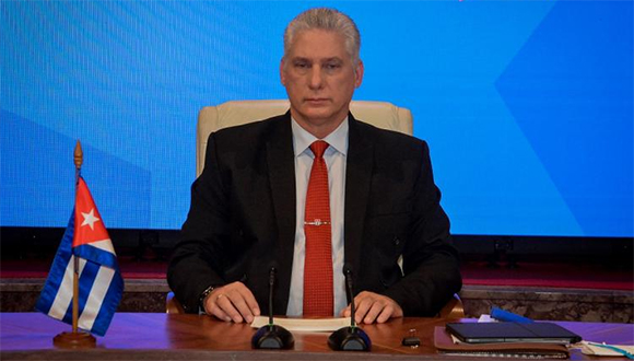 Díaz-Canel: “Unámonos en la urgente y necesaria lucha por la paz, la vida y el bienestar de todos los seres humanos” Díaz-Canel: “Unámonos en la urgente y necesaria lucha por la paz, la vida y el bienestar de todos los seres humanos”