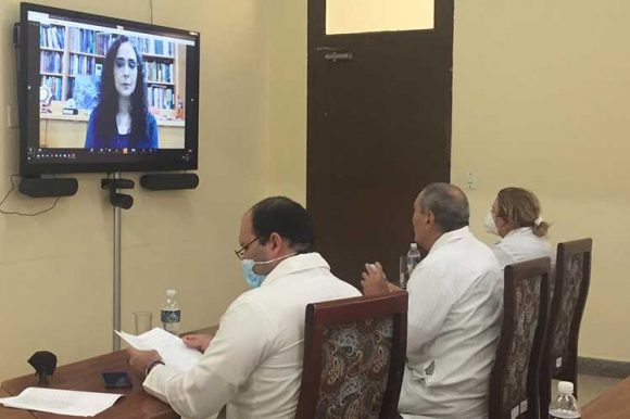 Creadores de las Soberanas presentan a expertos de Universidad de Harvard desarrollo de vacunas cubanas contra la COVID-19 Creadores de las Soberanas presentan a expertos de Universidad de Harvard desarrollo de vacunas cubanas contra la COVID-19