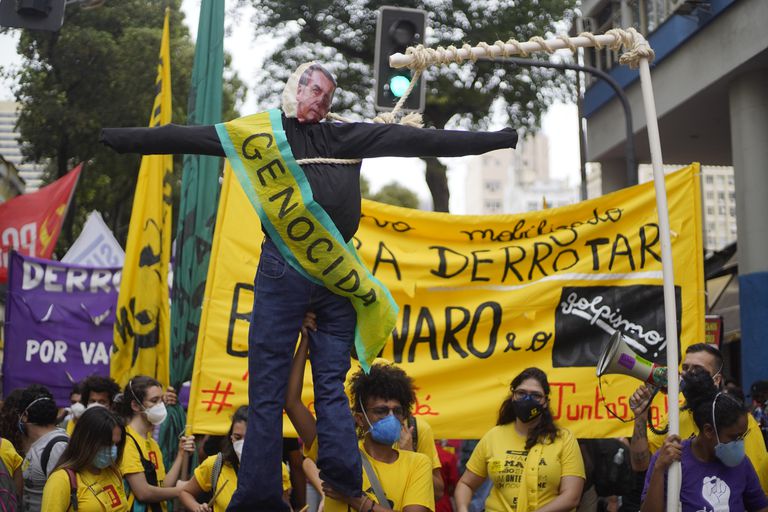 Manifestantes toman las calles de Brasil en el día de la independencia Manifestantes toman las calles de Brasil en el día de la independencia