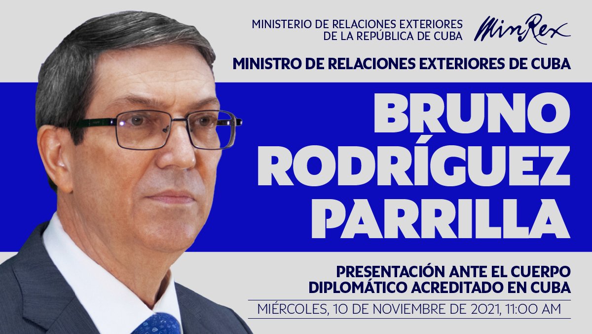 Realiza canciller cubano presentación ante el cuerpo diplomático acreditado en el país Realiza canciller cubano presentación ante el cuerpo diplomático acreditado en el país