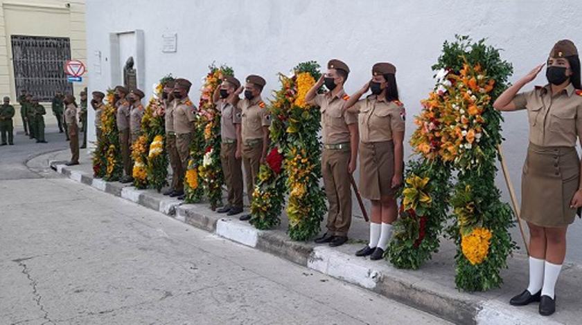 Conmemoran aniversario 65 del Levantamiento Armado de Santiago de Cuba Conmemoran aniversario 65 del Levantamiento Armado de Santiago de Cuba
