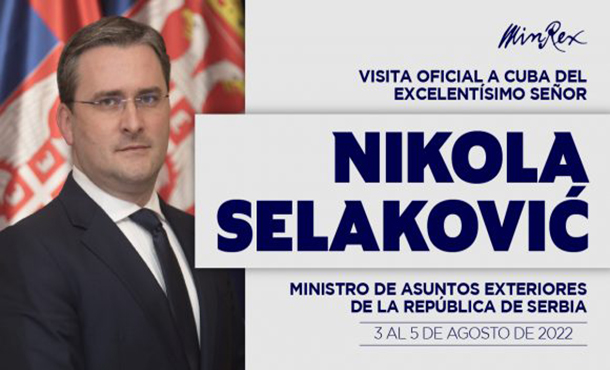 Canciller serbio arribará este miércoles a Cuba en visita oficial Canciller serbio arribará este miércoles a Cuba en visita oficial