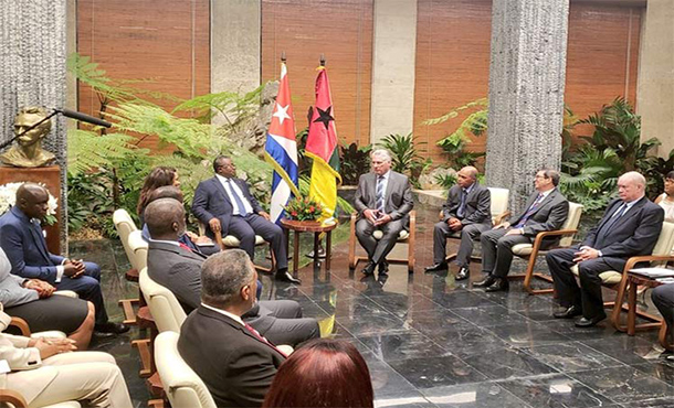 Díaz-Canel sostiene conversaciones oficiales con su par de Guinea Bissau Díaz-Canel sostiene conversaciones oficiales con su par de Guinea Bissau