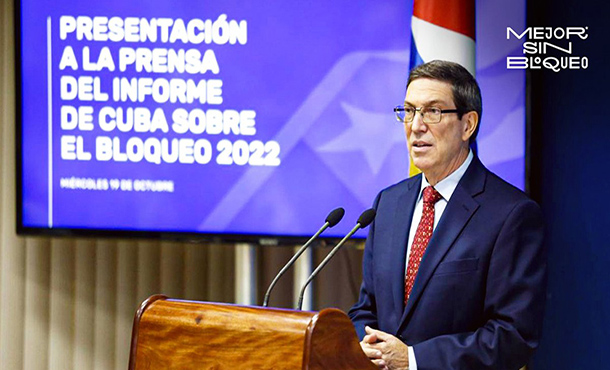 Informe de Cuba sobre el impacto del bloqueo de EE. UU. se presenta hoy ante la prensa y el cuerpo diplomático Informe de Cuba sobre el impacto del bloqueo de EE. UU. se presenta hoy ante la prensa y el cuerpo diplomático