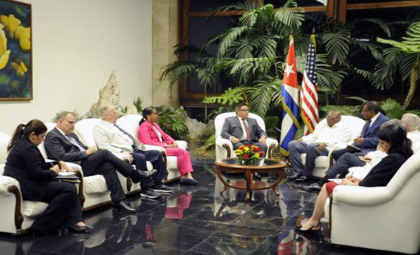 Recibió Valdés Mesa a delegación de la Cámara de Representantes del Congreso estadounidense Recibió Valdés Mesa a delegación de la Cámara de Representantes del Congreso estadounidense