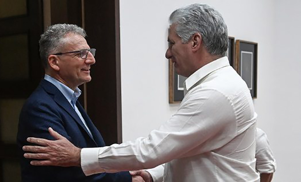Díaz-Canel sostuvo encuentro con el eurodiputado Massimiliano Smeriglio Díaz-Canel sostuvo encuentro con el eurodiputado Massimiliano Smeriglio