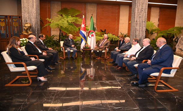 Recibió Díaz-Canel a la delegación que encabeza la misión oficial y empresarial argelina Recibió Díaz-Canel a la delegación que encabeza la misión oficial y empresarial argelina