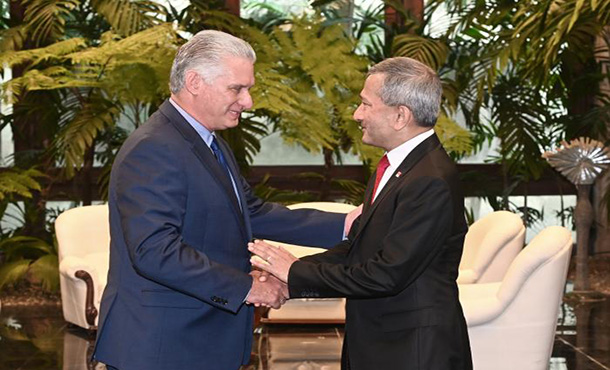 Singapur y Cuba por avanzar más en las relaciones bilaterales y la cooperación