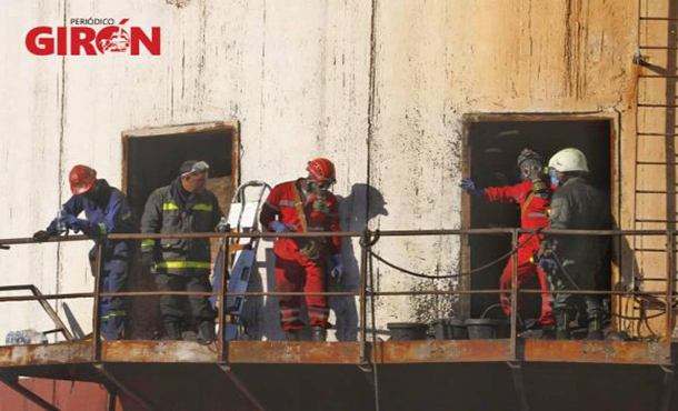 Reportan derrumbe de tabique en área de la chimenea de Central Termoeléctrica Antonio Guiteras Reportan derrumbe de tabique en área de la chimenea de Central Termoeléctrica Antonio Guiteras