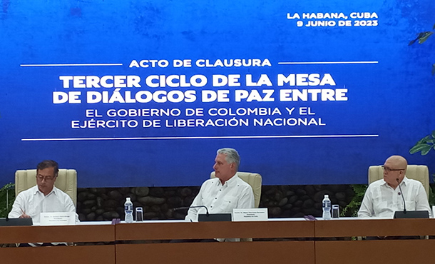 Asiste Díaz-Canel a firma de acuerdos para la paz en Colombia Asiste Díaz-Canel a firma de acuerdos para la paz en Colombia