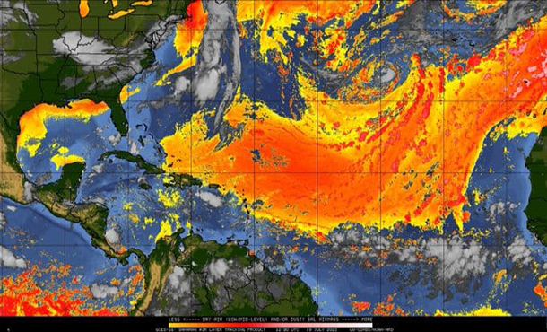 Ministerio de Salud Pública emite recomendaciones ante la llegada de la nube de polvo del Sahara Ministerio de Salud Pública emite recomendaciones ante la llegada de la nube de polvo del Sahara