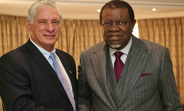 Presidente de Cuba culmina visita a Namibia y gira por África Presidente de Cuba culmina visita a Namibia y gira por África