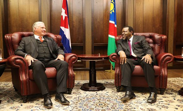 Díaz-Canel: siempre estaremos dispuestos a colaborar, a cooperar con el pueblo de Namibia Díaz-Canel: siempre estaremos dispuestos a colaborar, a cooperar con el pueblo de Namibia