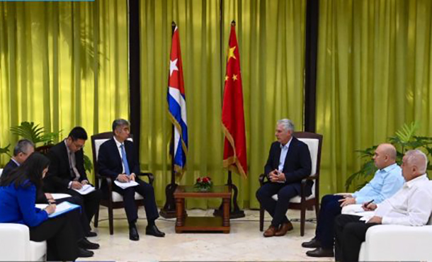 Recibe Díaz-Canel a dirigente del Partido Comunista de China Recibe Díaz-Canel a dirigente del Partido Comunista de China
