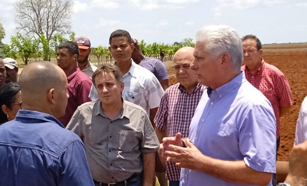 Recorrido del presidente Miguel Díaz-Canel por entidades de Jagüey Grande Recorrido del presidente Miguel Díaz-Canel por entidades de Jagüey Grande