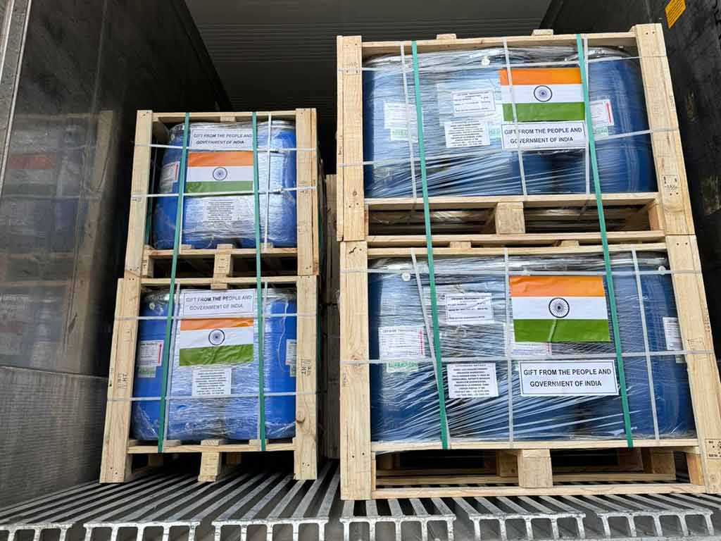 India envía a Cuba materia prima para producción de medicamentos India envía a Cuba materia prima para producción de medicamentos