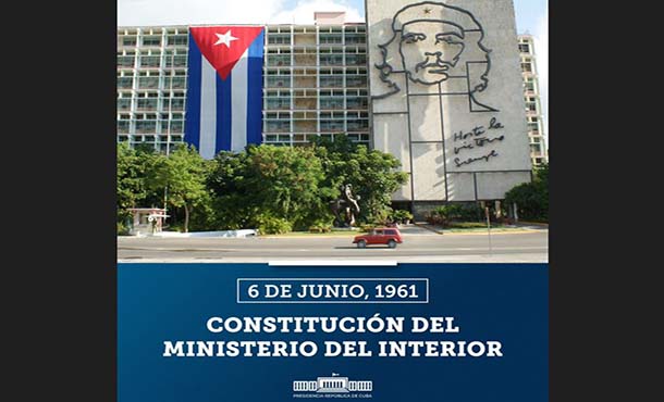 Presidente cubano saluda aniversario de ministerio del Interior Presidente cubano saluda aniversario de ministerio del Interior