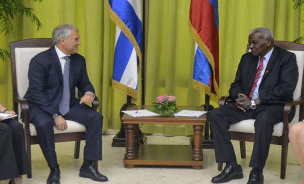 Esteban Lazo recibe a su homólogo ruso Esteban Lazo recibe a su homólogo ruso