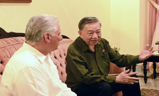 To Lam a Díaz-Canel: La amistad y la solidaridad de Vietnam y Cuba nunca va a cambiar To Lam a Díaz-Canel: La amistad y la solidaridad de Vietnam y Cuba nunca va a cambiar