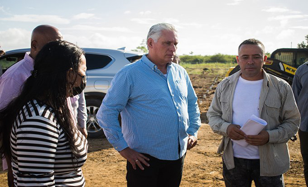 Presidente de Cuba recorrió entidades de provincia Granma Presidente de Cuba recorrió entidades de provincia Granma