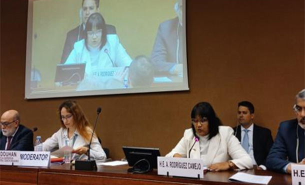 Denuncia Cuba en conferencia internacional consecuencias del bloqueo impuesto por Estados Unidos Denuncia Cuba en conferencia internacional consecuencias del bloqueo impuesto por Estados Unidos