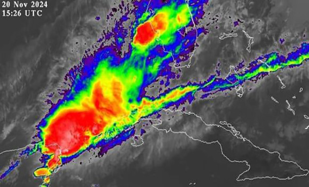 Frente frío afecta la región occidental de Cuba con lluvias y tormentas Frente frío afecta la región occidental de Cuba con lluvias y tormentas