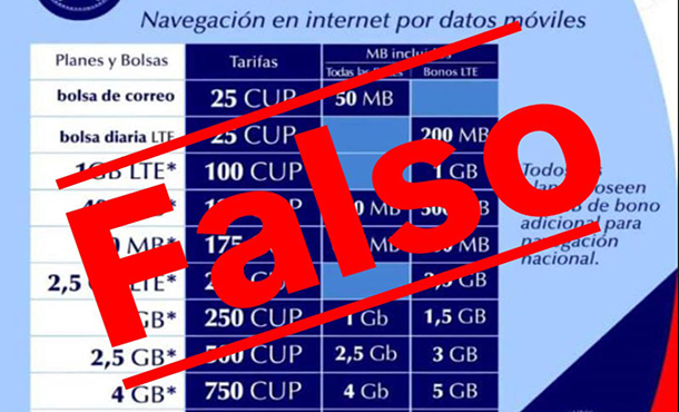 Es falsa información sobre tarifas de internet por datos Es falsa información sobre tarifas de internet por datos
