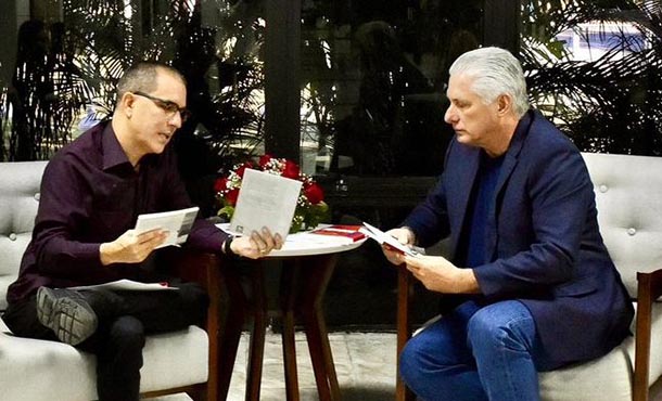 Presidente de Cuba intercambia con secretario del ALBA-TCP Presidente de Cuba intercambia con secretario del ALBA-TCP
