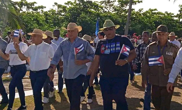 Preside Díaz-Canel conmemoración patriótica en Duaba