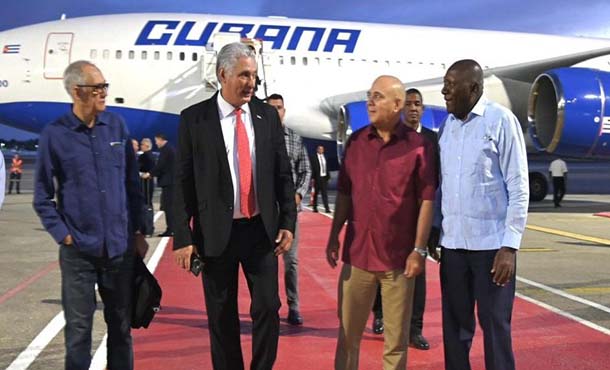 Presidente Miguel Díaz-Canel regresa a la Patria tras visita a Rusia Presidente Miguel Díaz-Canel regresa a la Patria tras visita a Rusia