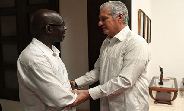 Díaz-Canel recibe a secretario del Partido Comunista Sudafricano Díaz-Canel recibe a secretario del Partido Comunista Sudafricano