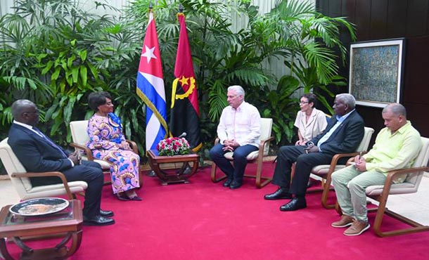 Dialogó Díaz-Canel con la Presidenta de la Asamblea Nacional de Angola