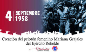 Cuba evoca la creación del pelotón femenino Mariana Grajales